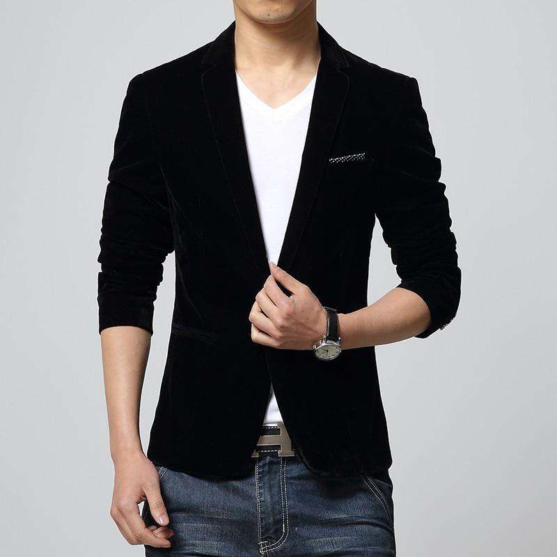 Men's Slim Fit Velvet Blazer – Luxurious, Bold & Party-Perfect