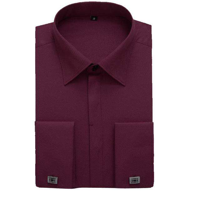 Men's French Cuff Shirt with Cufflinks – Formal, Refined & Effortlessly Sharp