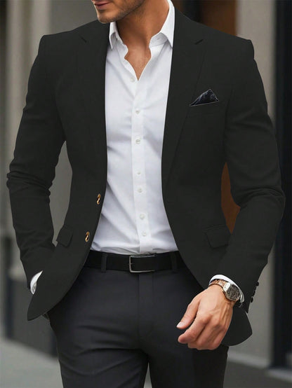 Single Breasted Suit Jacket – Sharp, Structured & Office-Ready