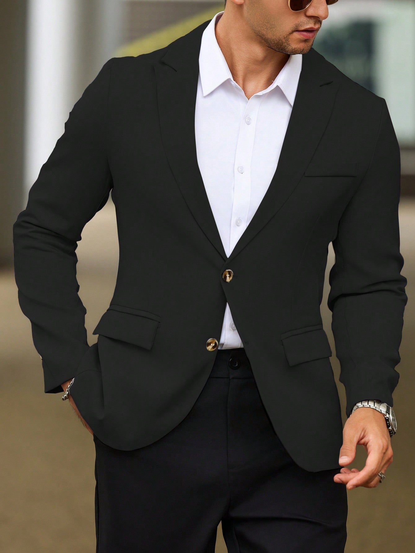 Single Breasted Suit Jacket – Sharp, Structured & Office-Ready