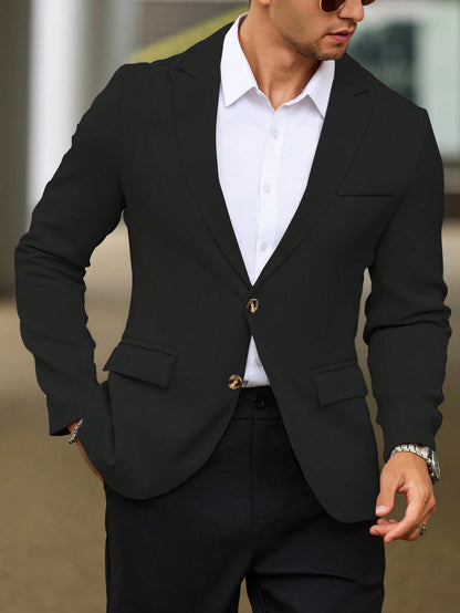 Single Breasted Suit Jacket – Sharp, Structured & Office-Ready
