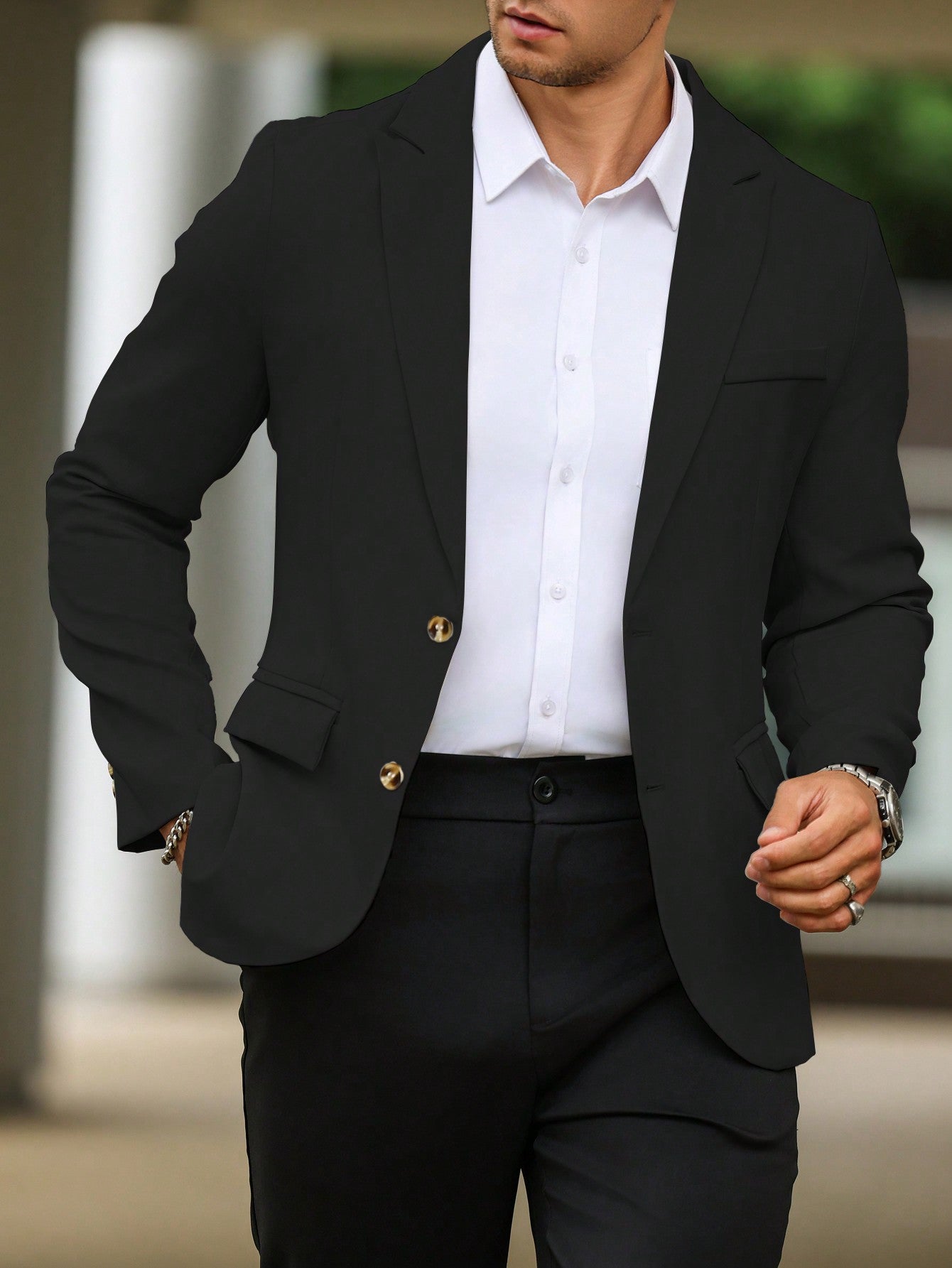 Single Breasted Suit Jacket – Sharp, Structured & Office-Ready