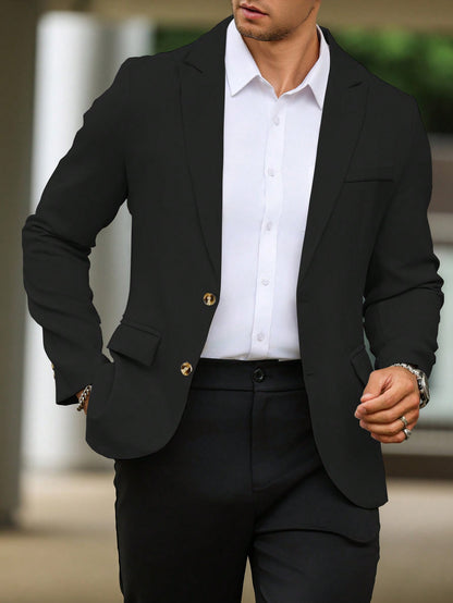 Single Breasted Suit Jacket – Sharp, Structured & Office-Ready