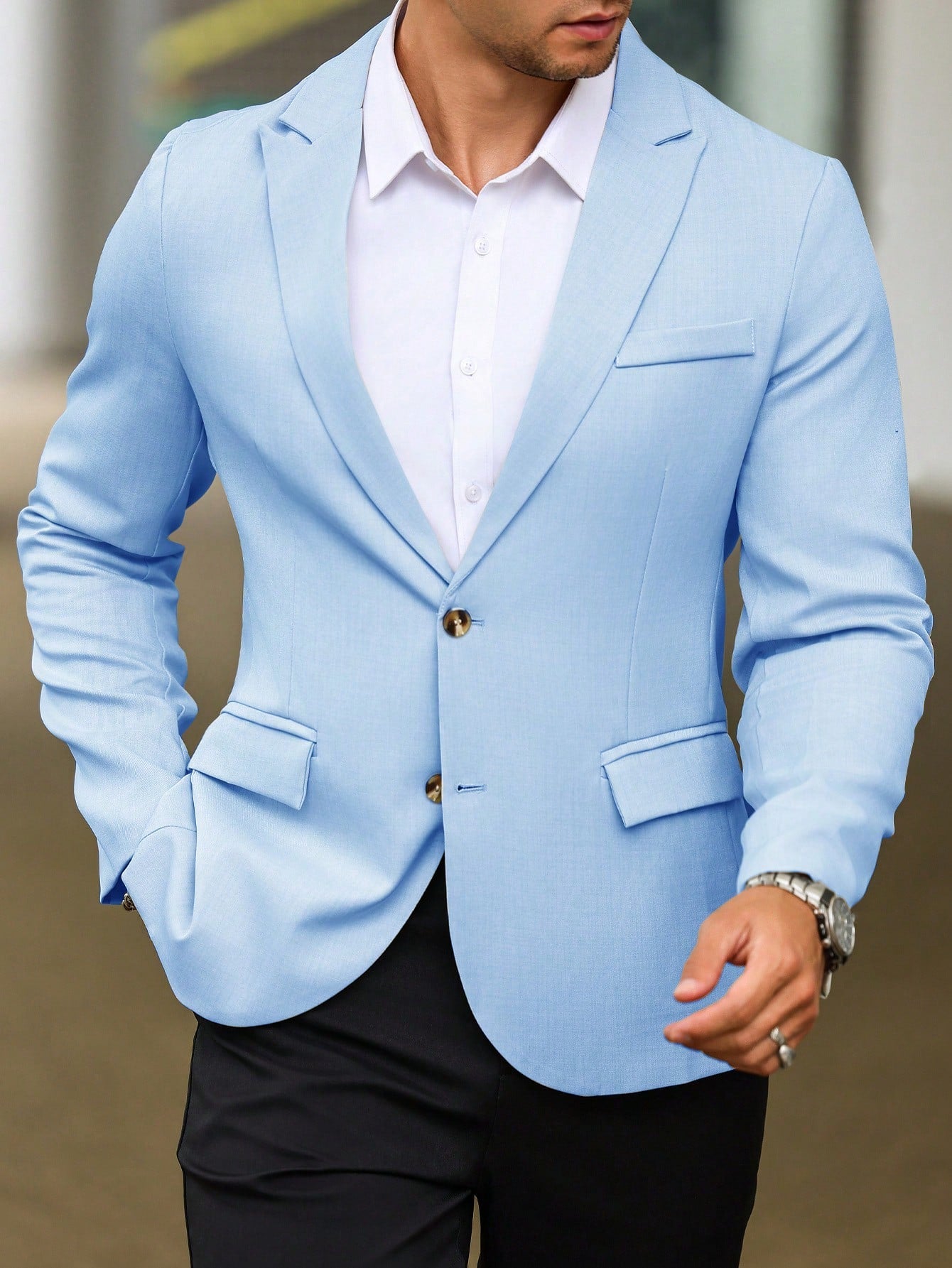 Single Breasted Suit Jacket – Sharp, Structured & Office-Ready