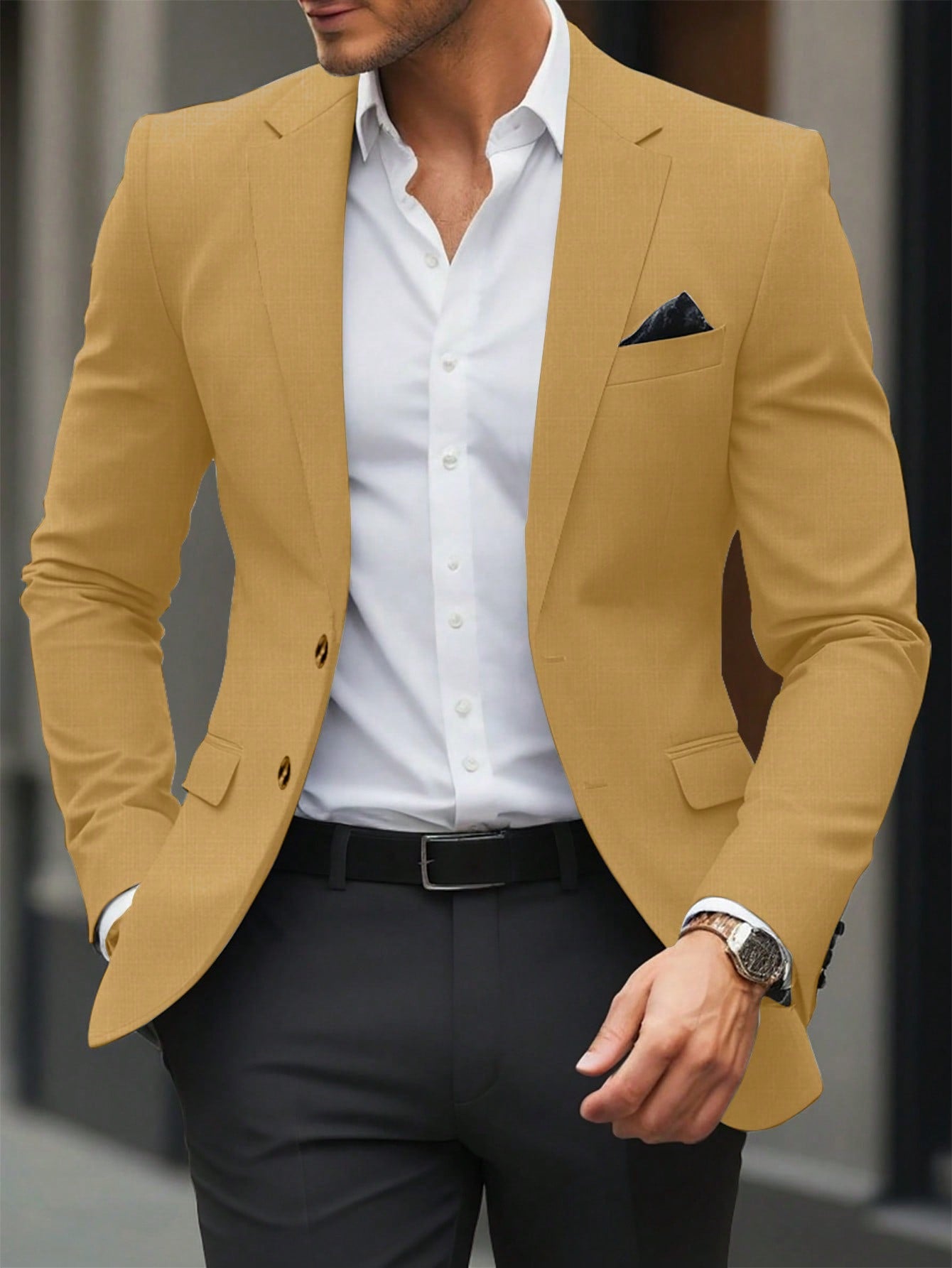 Single Breasted Suit Jacket – Sharp, Structured & Office-Ready