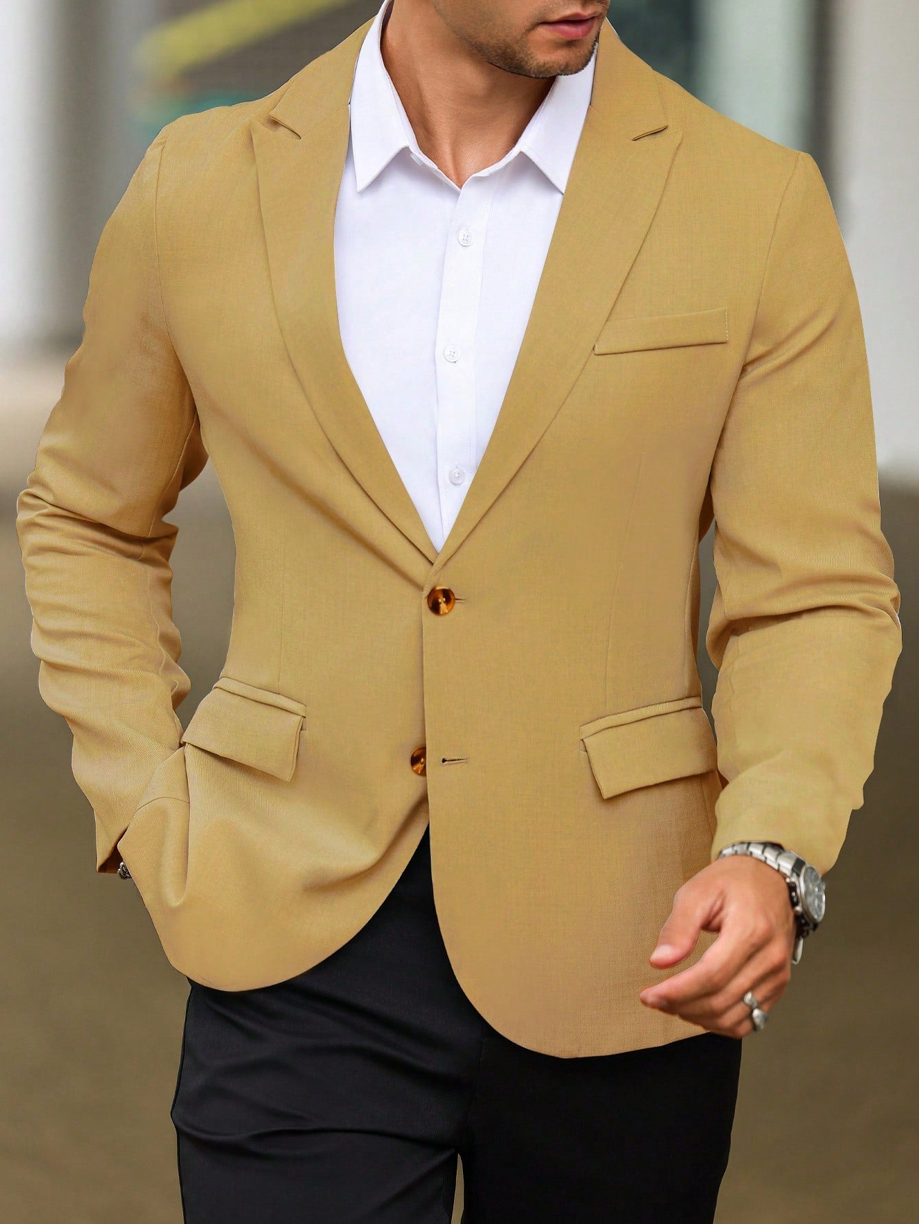 Single Breasted Suit Jacket – Sharp, Structured & Office-Ready