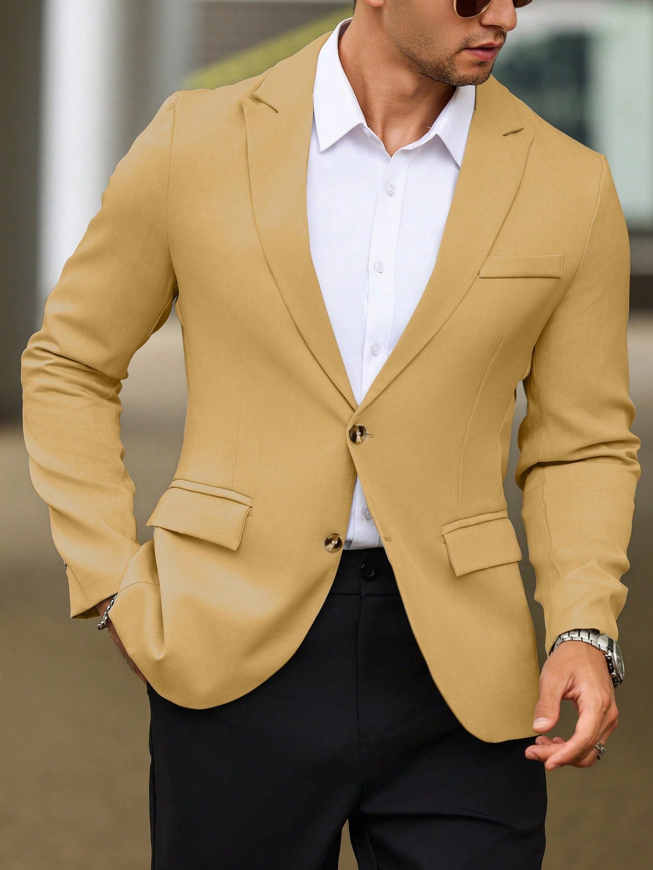 Single Breasted Suit Jacket – Sharp, Structured & Office-Ready