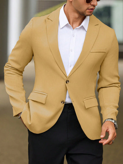 Single Breasted Suit Jacket – Sharp, Structured & Office-Ready