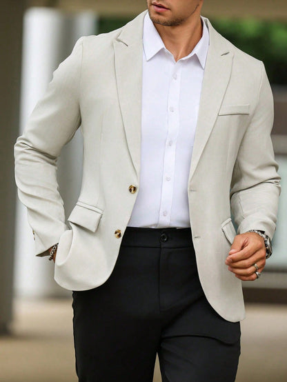 Single Breasted Suit Jacket – Sharp, Structured & Office-Ready