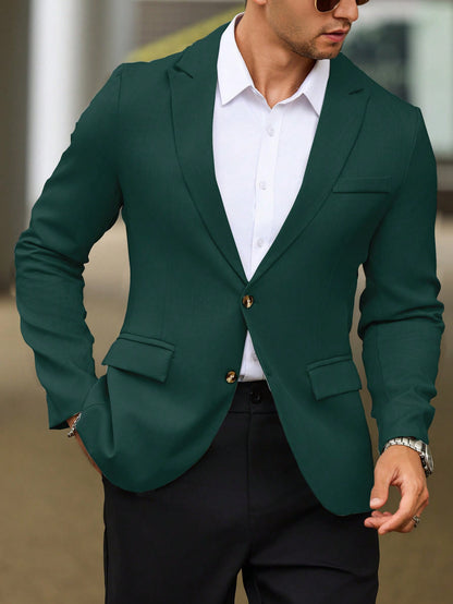 Single Breasted Suit Jacket – Sharp, Structured & Office-Ready