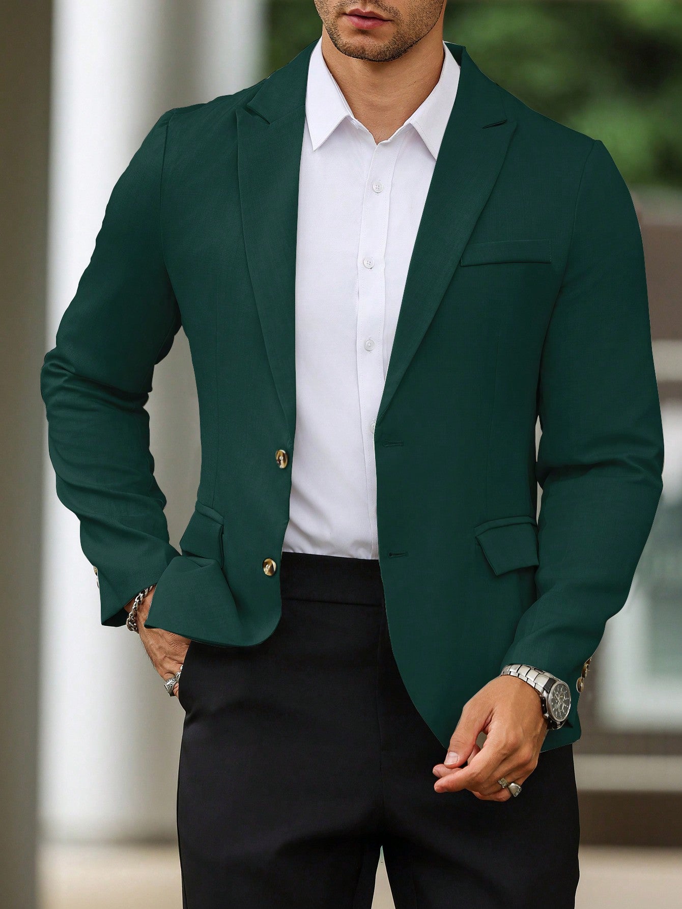 Single Breasted Suit Jacket – Sharp, Structured & Office-Ready