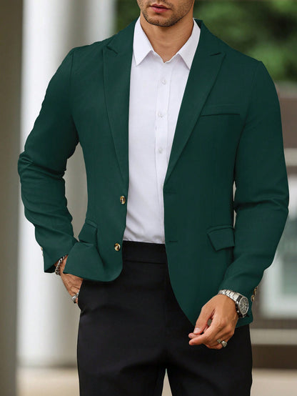 Single Breasted Suit Jacket – Sharp, Structured & Office-Ready