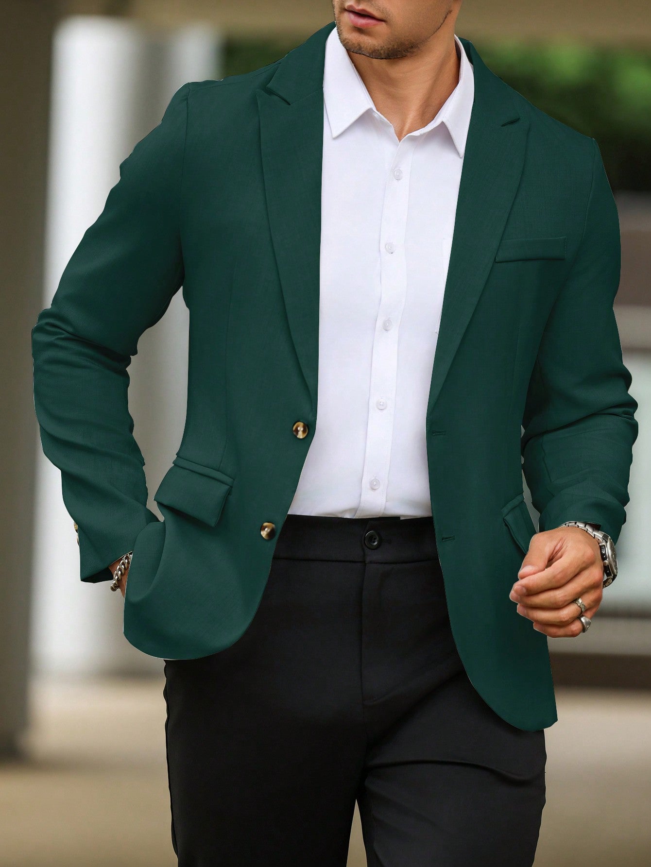 Single Breasted Suit Jacket – Sharp, Structured & Office-Ready