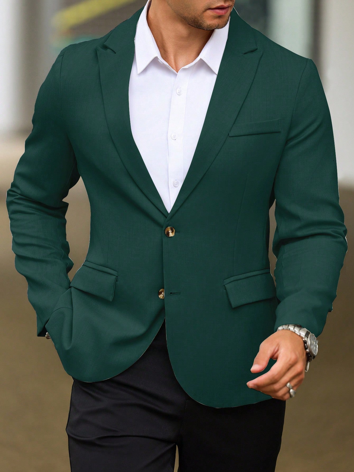 Single Breasted Suit Jacket – Sharp, Structured & Office-Ready