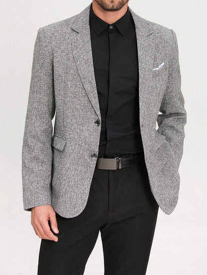 Single Breasted Commuter Business Suit Jacket Blazer