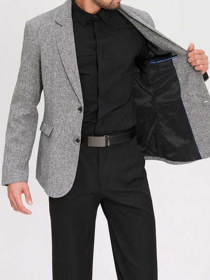 Single Breasted Commuter Business Suit Jacket Blazer