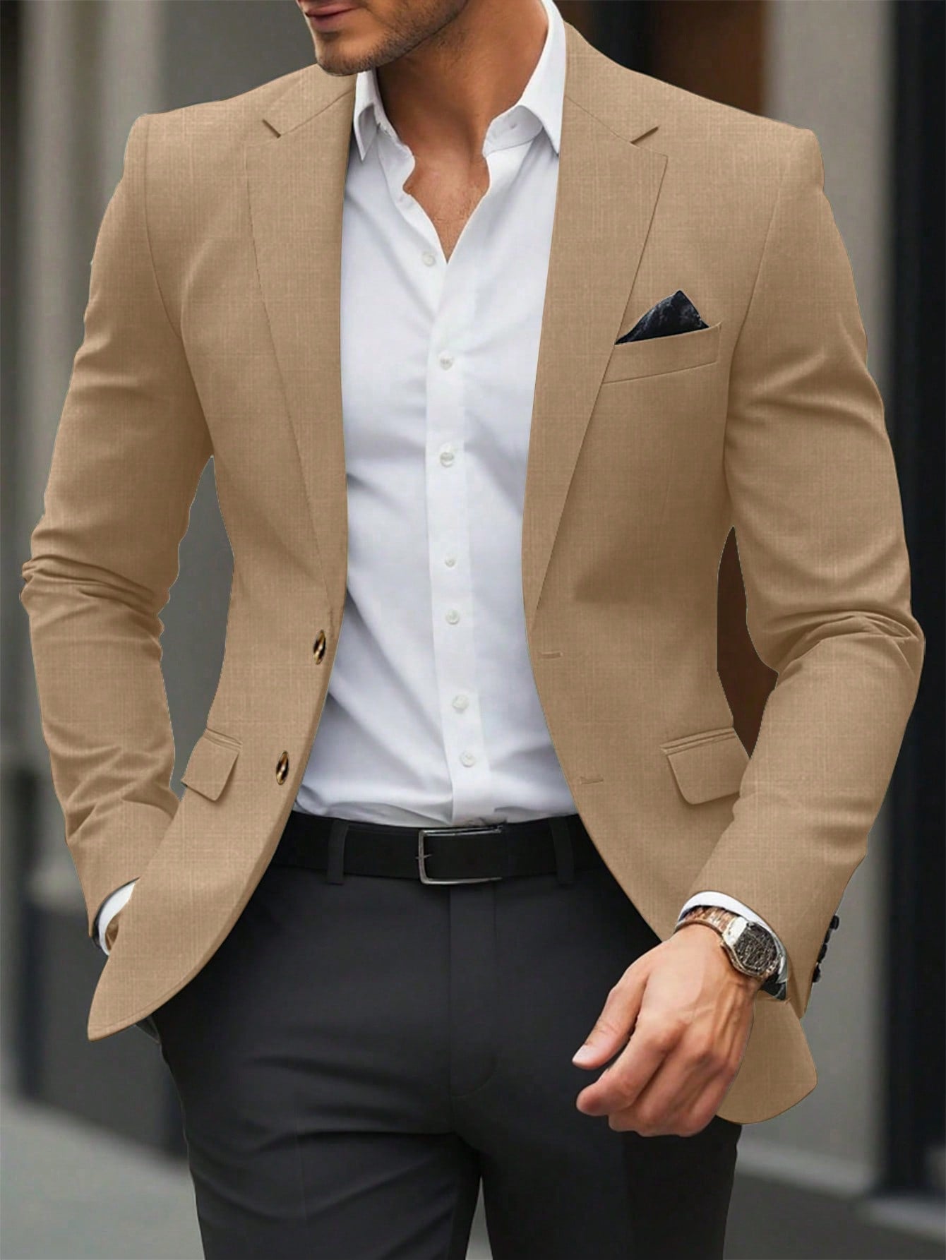 Single Breasted Suit Jacket – Sharp, Structured & Office-Ready