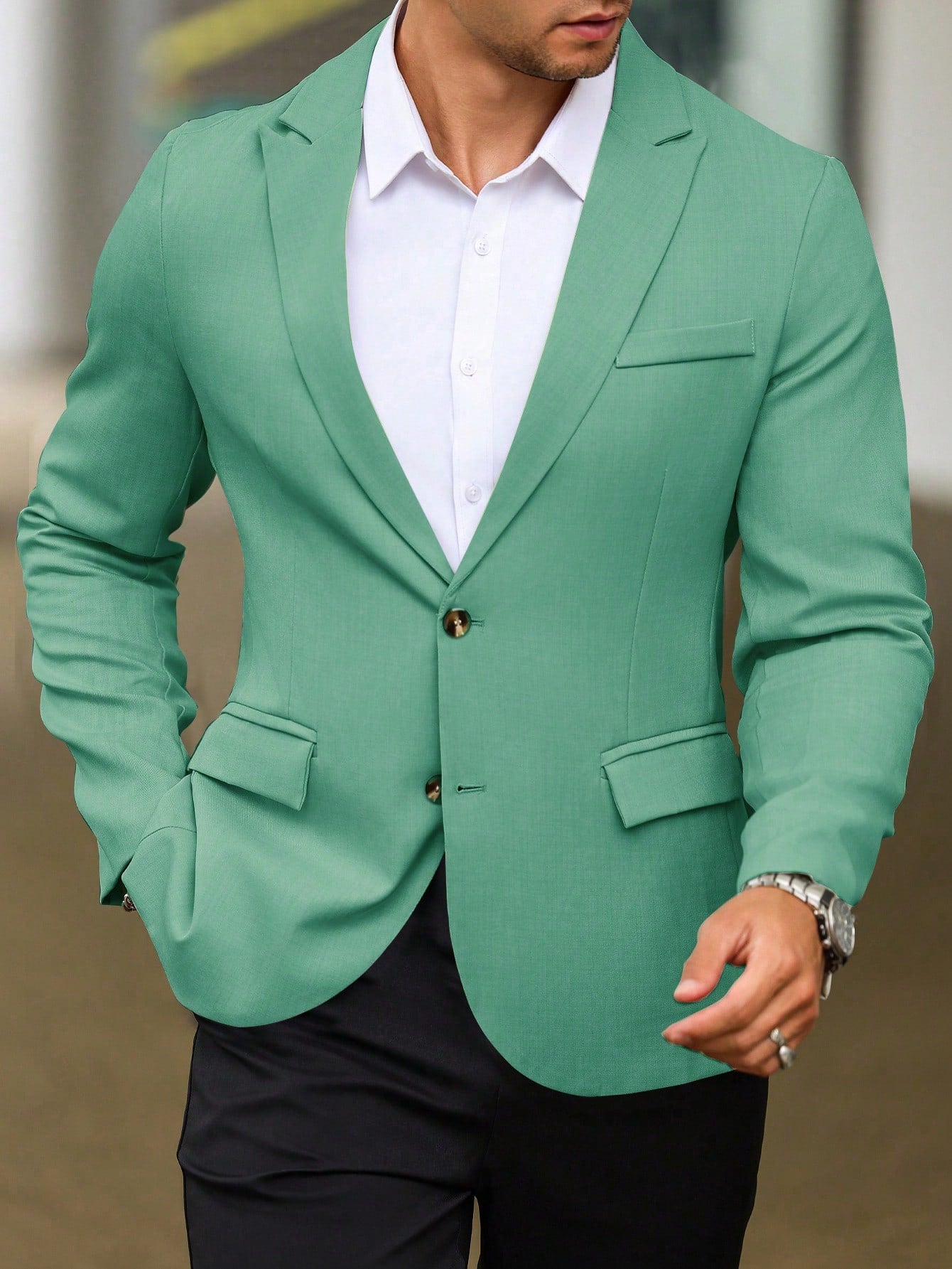 Single Breasted Suit Jacket – Sharp, Structured & Office-Ready