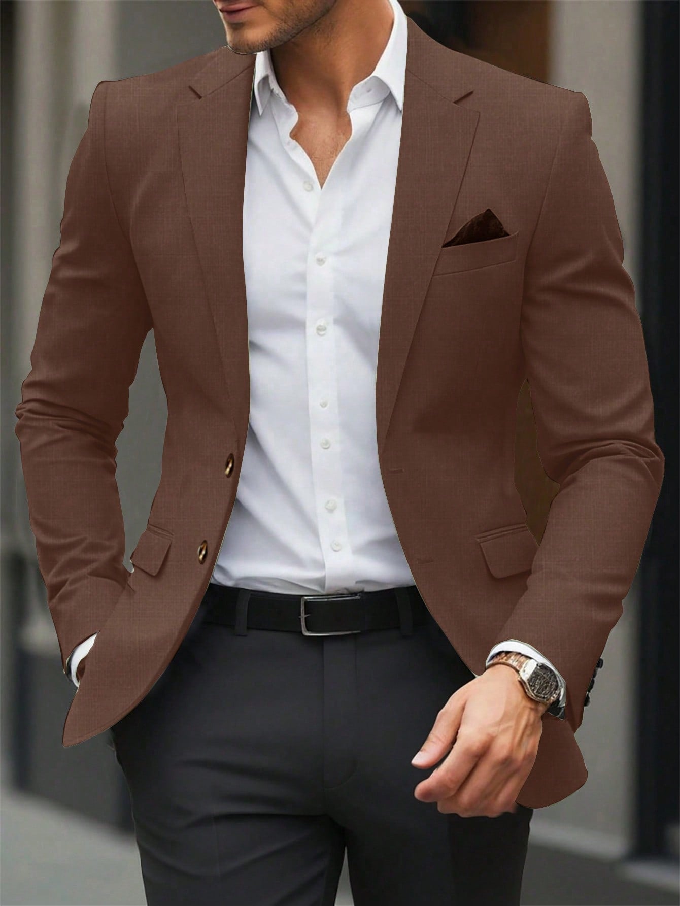 Single Breasted Suit Jacket – Sharp, Structured & Office-Ready