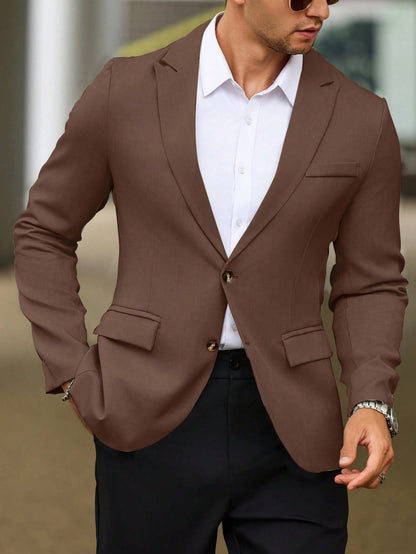 Single Breasted Suit Jacket – Sharp, Structured & Office-Ready
