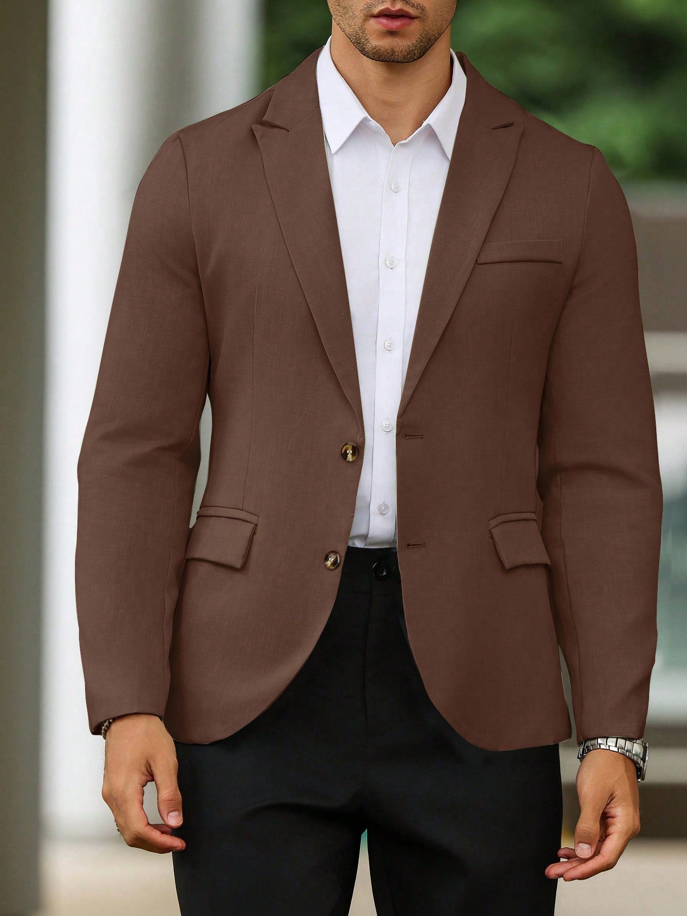 Single Breasted Suit Jacket – Sharp, Structured & Office-Ready