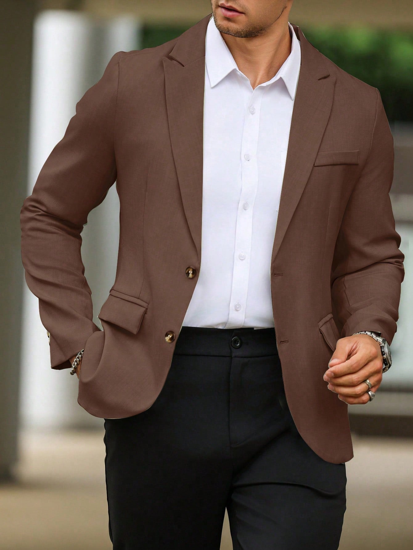 Single Breasted Suit Jacket – Sharp, Structured & Office-Ready
