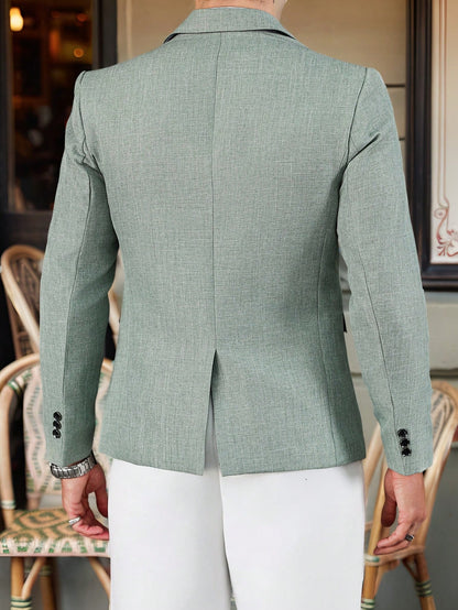 Single Breasted Commuter Business Suit Jacket Blazer
