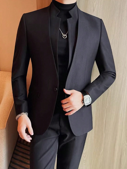 White Single Breasted Lapel Blazer – Fully Lined Work & Formal Blazer