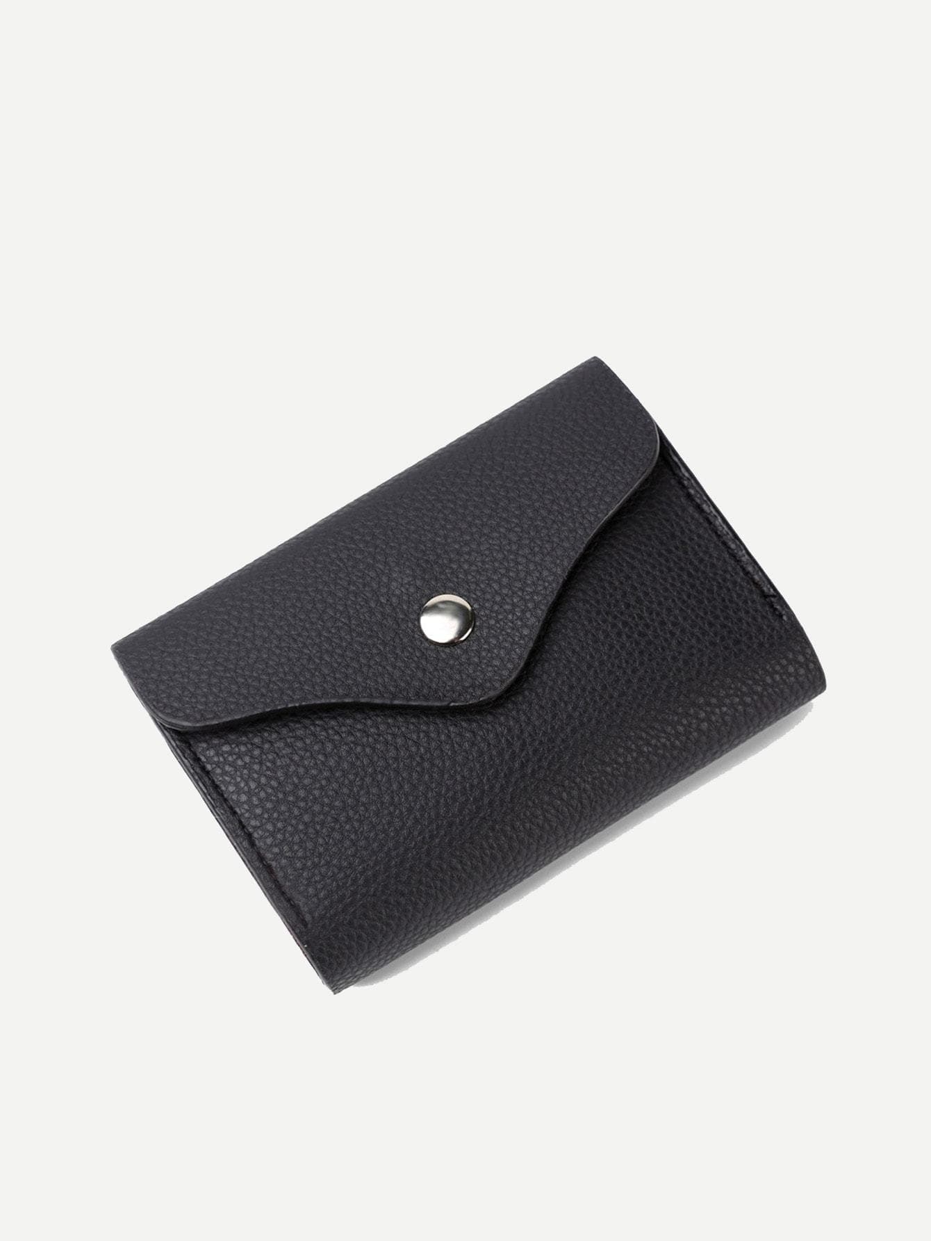 PU Leather Black Card Holder