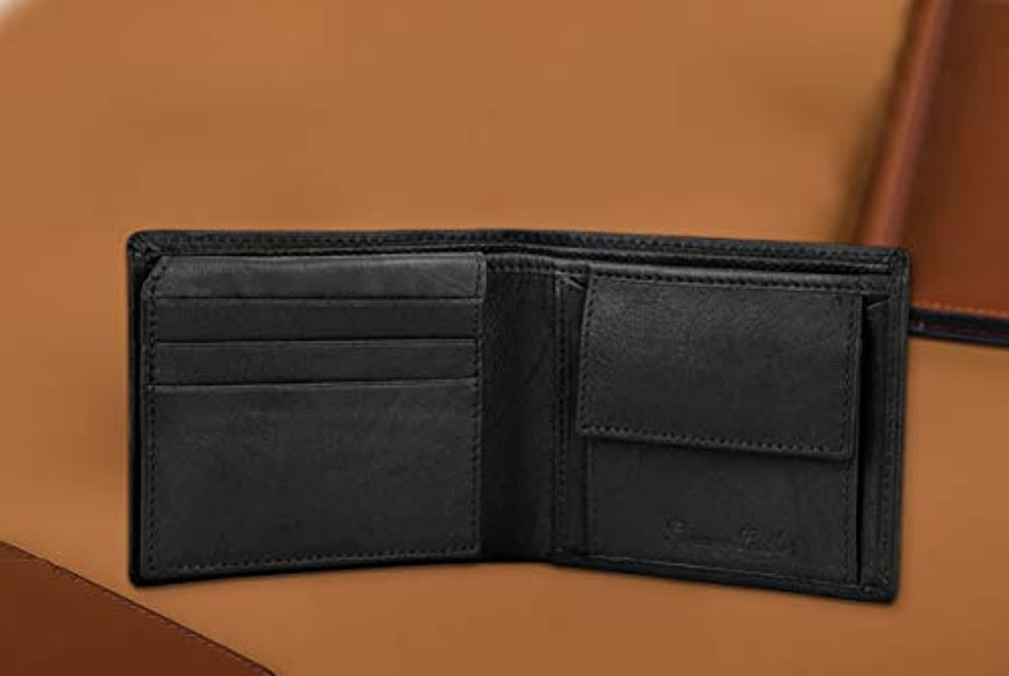 Combo of Men's Black Wallet & Belt