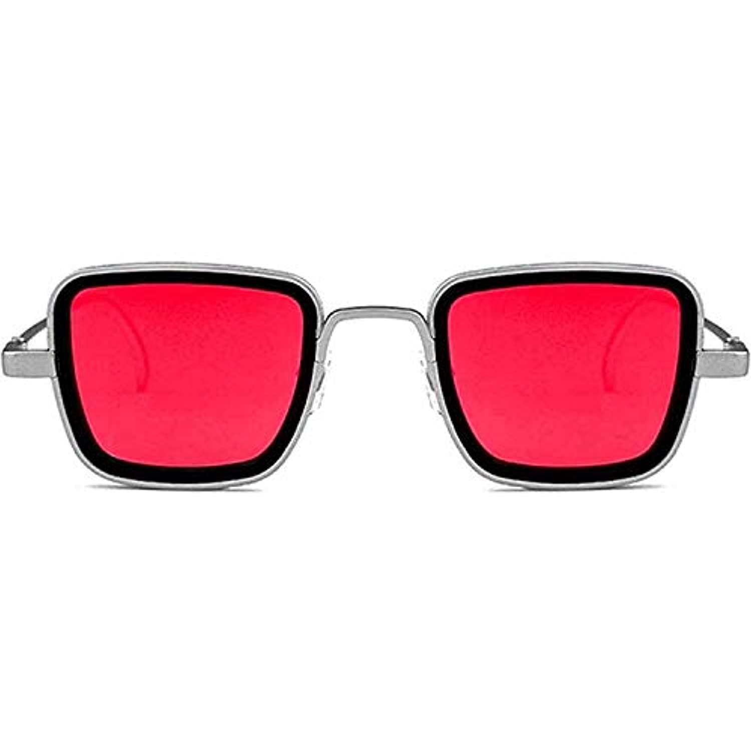 Unisex Square Metal Body Sunglass