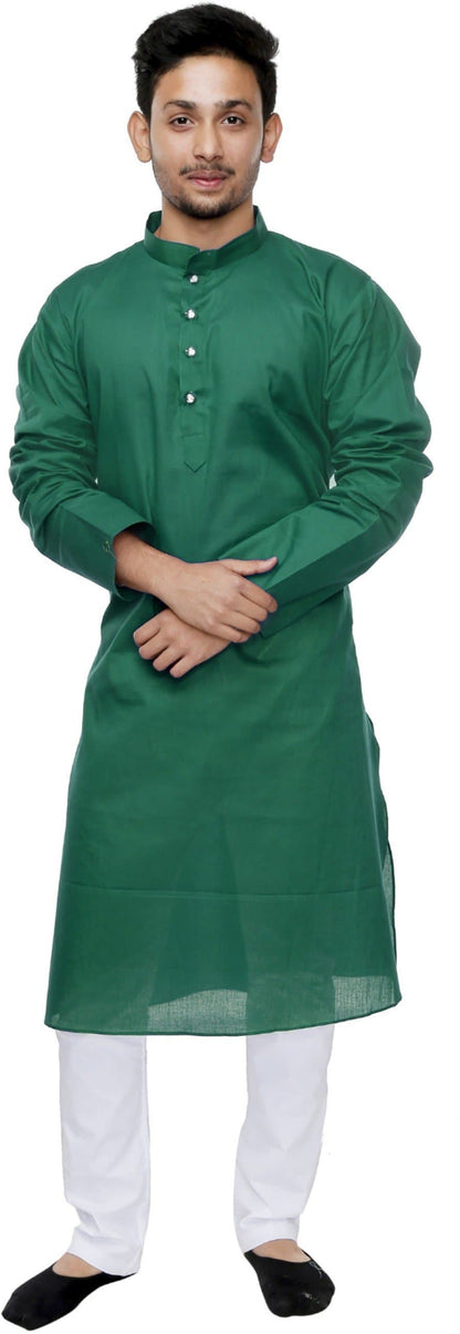 Cotton Blend Kurta and Pyjama Set