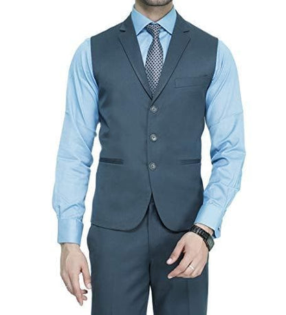 Men's Slim Fit 3-Button Waistcoat – Formal, Versatile & Effortlessly Sharp