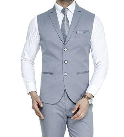 Men's Slim Fit 3-Button Waistcoat – Formal, Versatile & Effortlessly Sharp