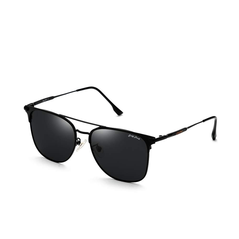 Unisex, Square Polarized Sunglasses UV Protected, Metal Frame