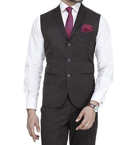 Men's Slim Fit 3-Button Waistcoat – Formal, Versatile & Effortlessly Sharp