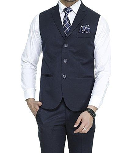 Men's Slim Fit 3-Button Waistcoat – Formal, Versatile & Effortlessly Sharp