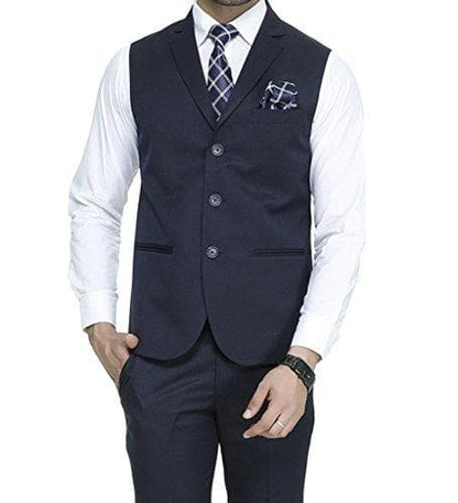 Men's Slim Fit 3-Button Waistcoat – Formal, Versatile & Effortlessly Sharp