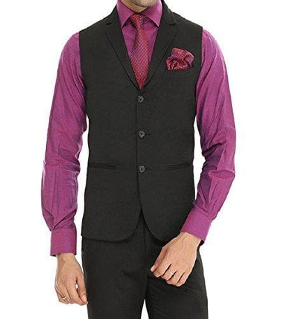 Men's Slim Fit 3-Button Waistcoat – Formal, Versatile & Effortlessly Sharp
