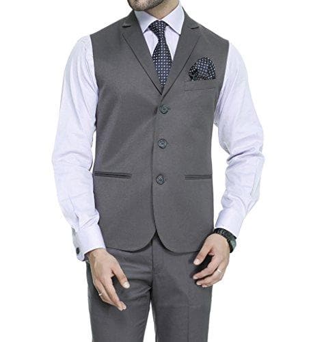 Men's Slim Fit 3-Button Waistcoat – Formal, Versatile & Effortlessly Sharp