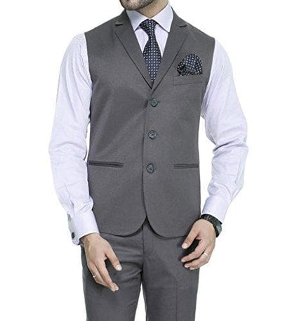 Men's Slim Fit 3-Button Waistcoat – Formal, Versatile & Effortlessly Sharp