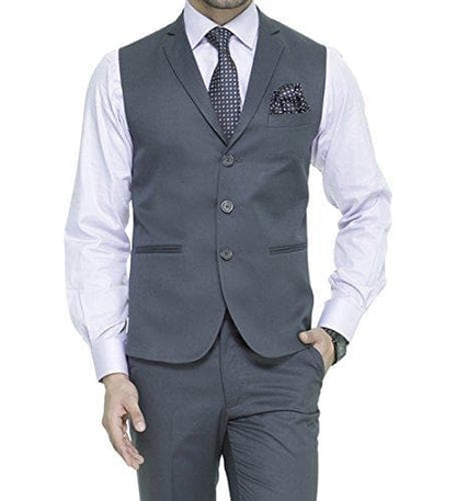 Men's Slim Fit 3-Button Waistcoat – Formal, Versatile & Effortlessly Sharp