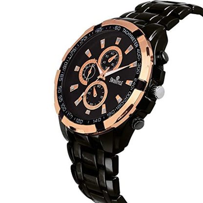 Swisstyle Anolog Black Dial Men's Watch