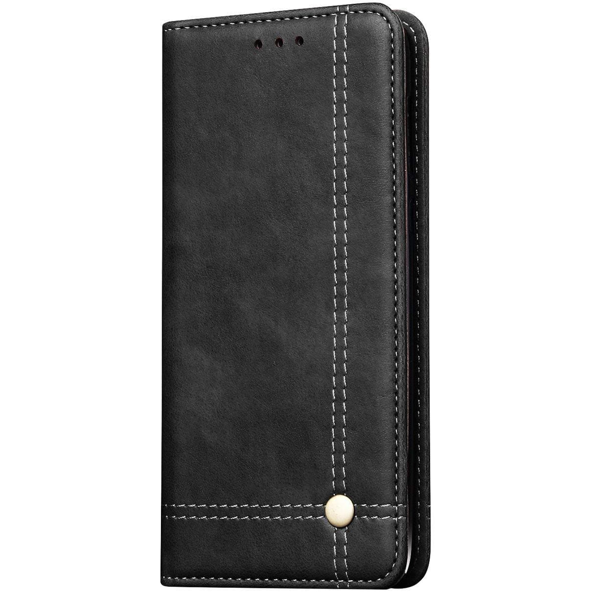 Magnetic Flip Cover for Samsung Galaxy Note 9 Leather Case Wallet Slim Book Cover with Card Slots Cash Pocket Stand Holder - Brown