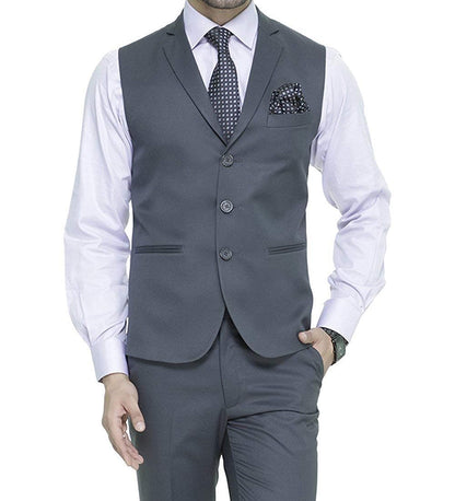 Men's Slim Fit 3-Button Waistcoat – Formal, Versatile & Effortlessly Sharp