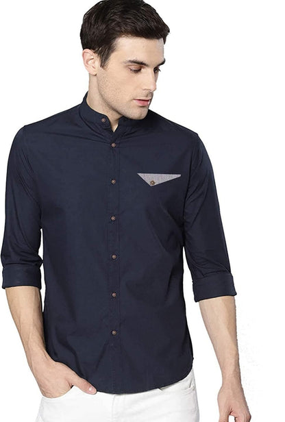 Mens Regular Fit Cotton Casual Full Sleeves Shirt