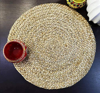 Set of 2 Braided Jute Place Mats