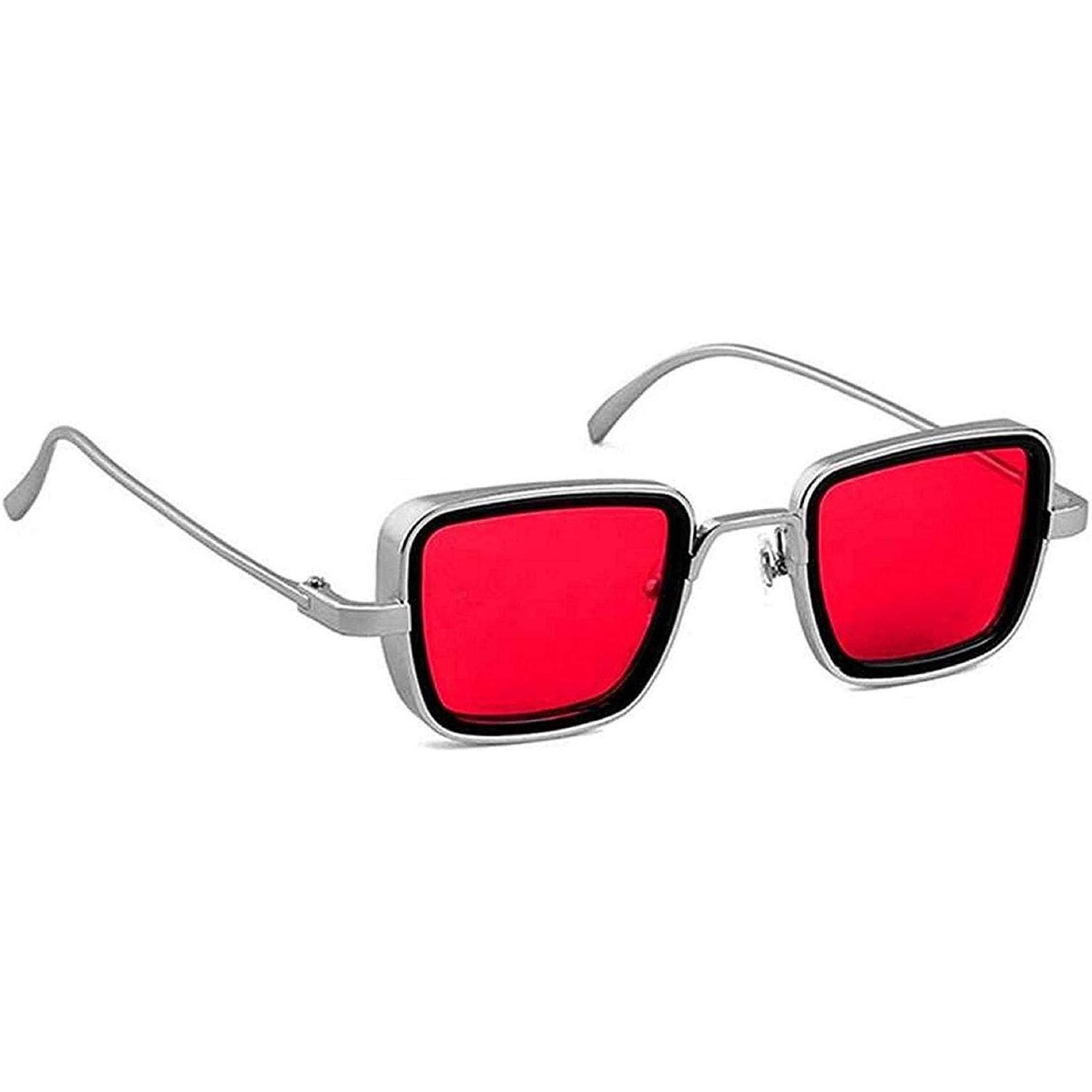 Unisex Square Metal Body Sunglass