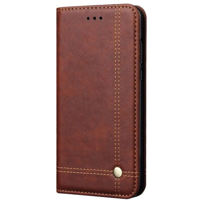 Magnetic Flip Cover for Samsung Galaxy Note 9 Leather Case Wallet Slim Book Cover with Card Slots Cash Pocket Stand Holder - Brown