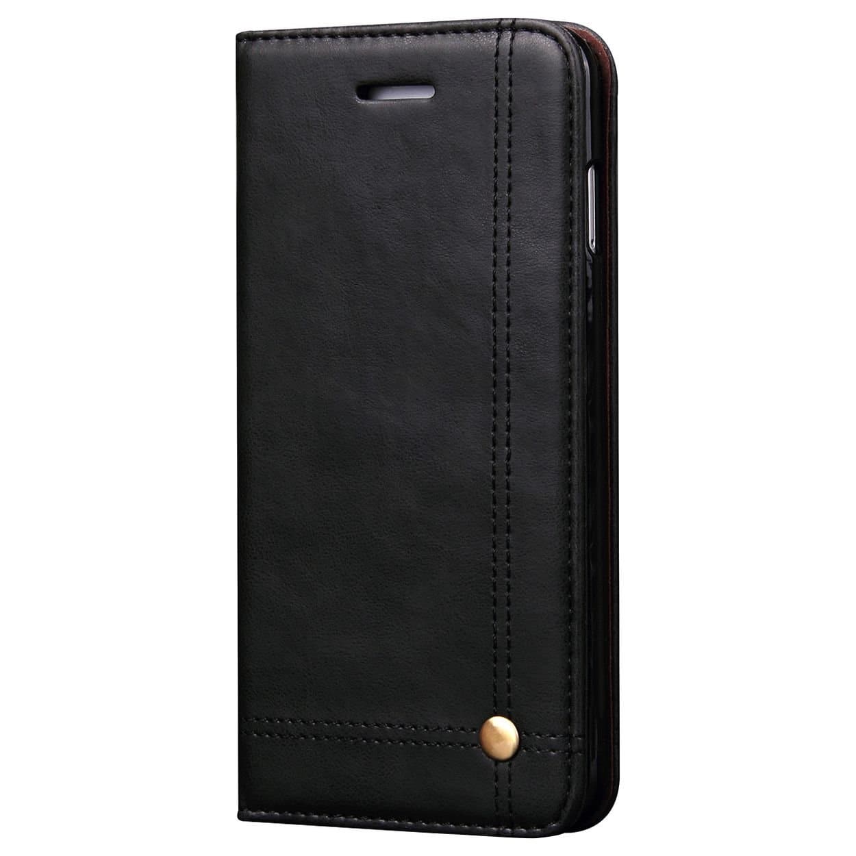 Magnetic Flip Cover for Samsung Galaxy Note 9 Leather Case Wallet Slim Book Cover with Card Slots Cash Pocket Stand Holder - Brown